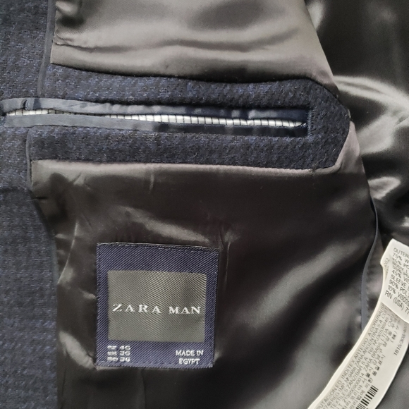 Zara Men Wool Jacket Size 36 - Picture 8 of 11